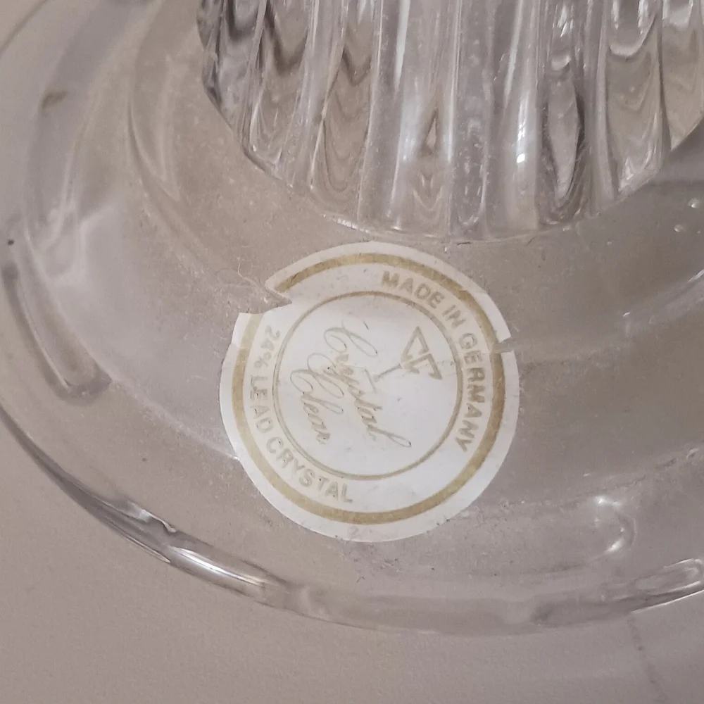Crystal Lamp Boudoir German Candle 6 Inch